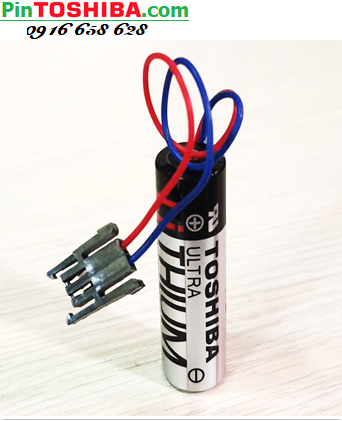 Toshiba ER6V (Zắc đen Mitsu); Pin nuôi nguồn PLC Toshiba ER6V 2000mAh /Xuất xứ NHẬT